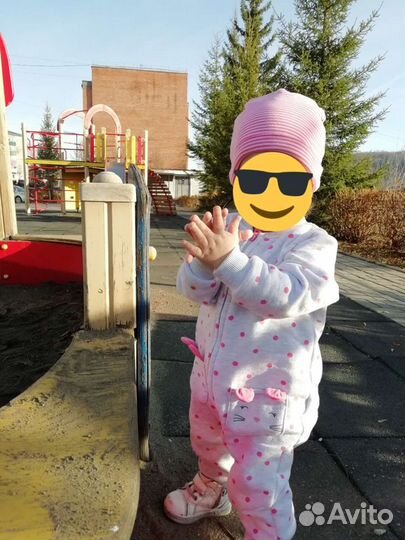 Комбинезон на флисе для девочки