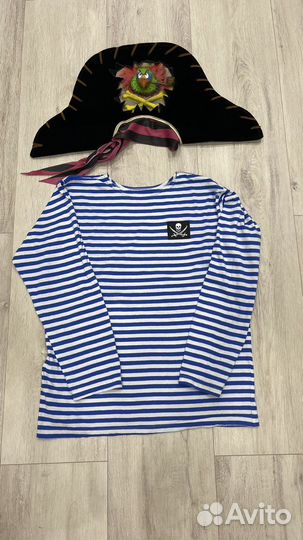 Пиратская шляпа и тельняшка. Костюм пирата