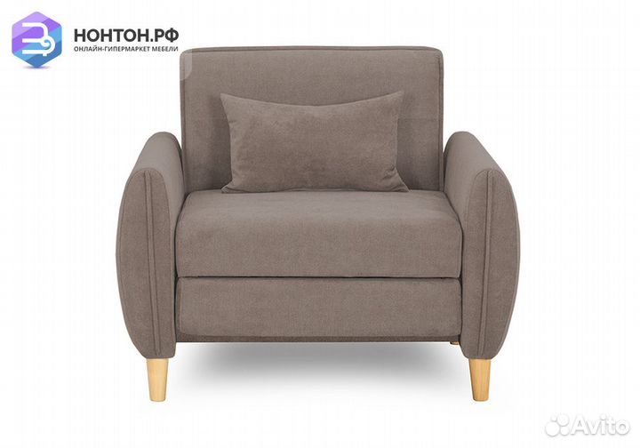 Кресло еврокнижка Анита светло-коричневое