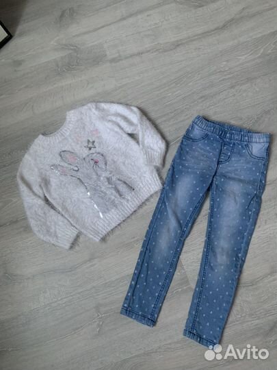 Кофта, джинсы, одежда для девочки
