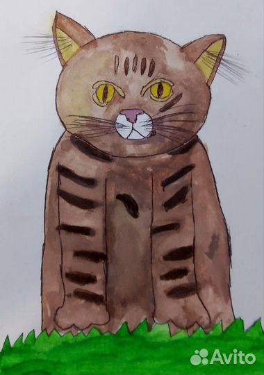 Рисунок домашнего животного по фото