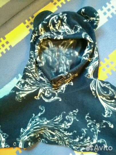 Шапка-шлем флис 46-50р+Кофта для кормления 44р