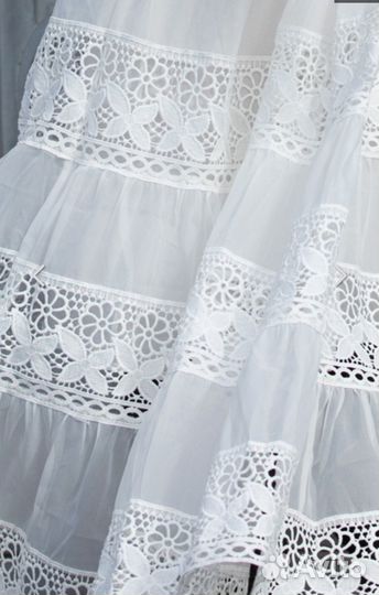 Белое платье sabellino французское кружево (новое)