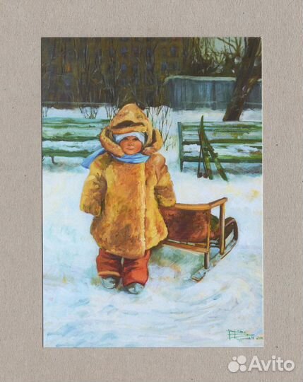Открытки Россия Новый год Чудакова дети детство