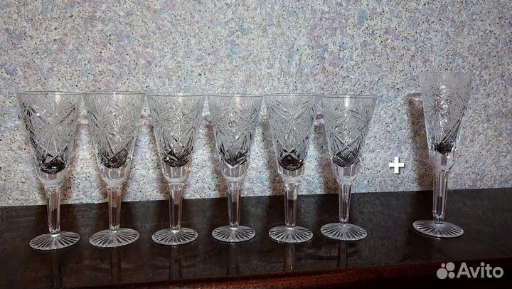 Фужеры хрустальные СССР