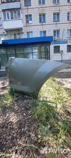 Бампер задний рено логан