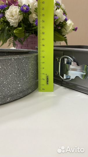 Формы для выпечки разъёмные серый мрамор