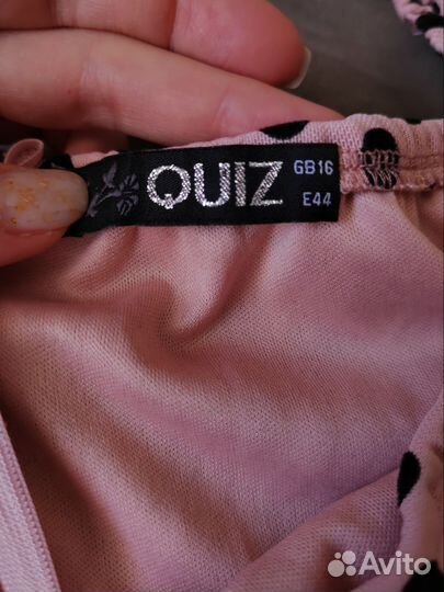 Платье коктейльное quiz Англия 46-48 под винтаж