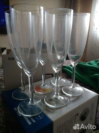 Бокалы вино, шамп.стопки, стаканы Luminarc,Икея