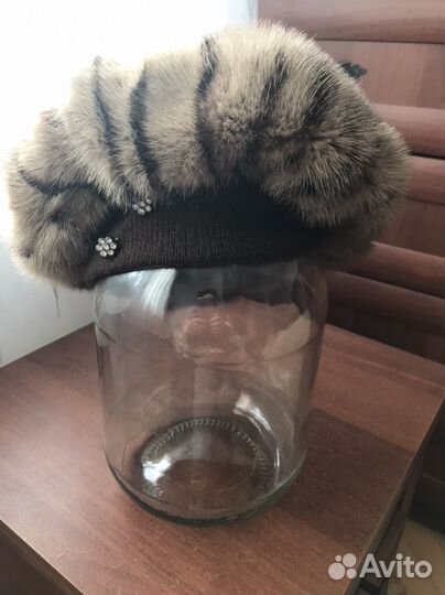 Берет женский норковый