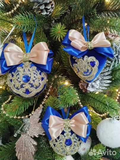 Новогодние шары ручной работы