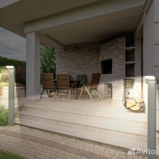 Столб металлический и пластиковый уличный