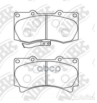 Колодки пер. hummer H3 3.5 05, 5.3 08 PN049