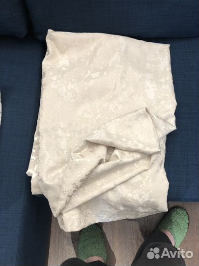 Шторы бежево золотистый