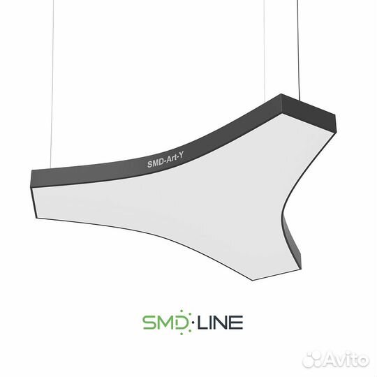 Светодиодная потолочная люстра в форме Луча