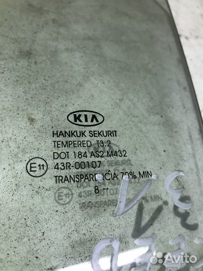 Стекло заднее левое Kia Ceed 1