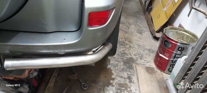 Защита заднего бампера rav 4