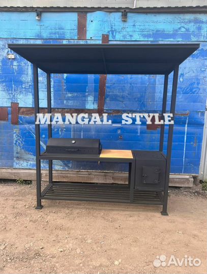 Мангал в стиле лофт