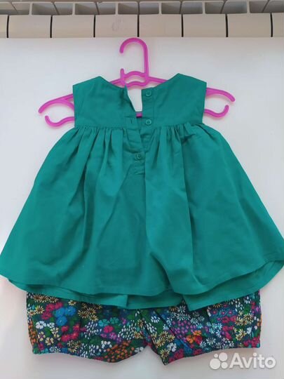 Летний костюм для девочки на 1 год
