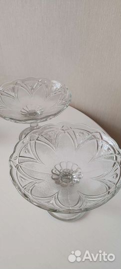 Ваза для фруктов стекло СССР