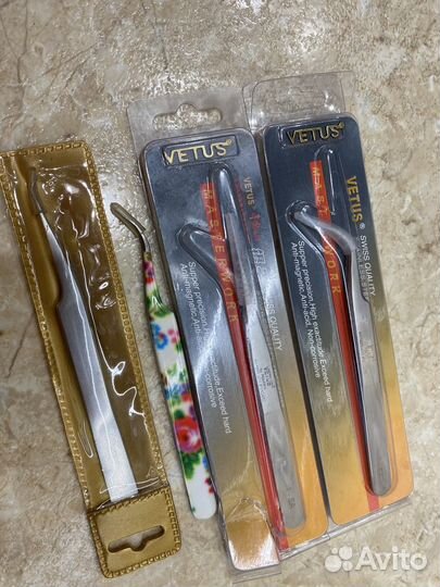 Пинцет для наращивания ресниц