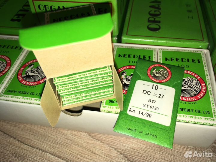 Иглы для оверлока Organ Needles DCx27