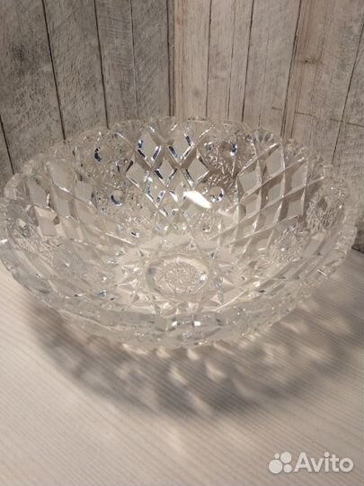 Хрустальные вазы для салатов СССР