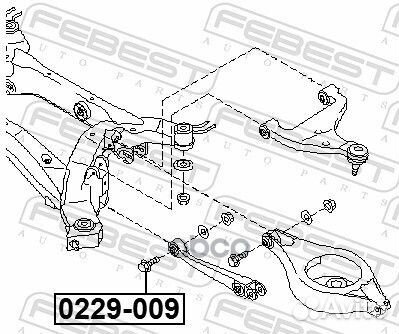 Болт с эксцентриком Nissan Elgrand 02-10 0229009