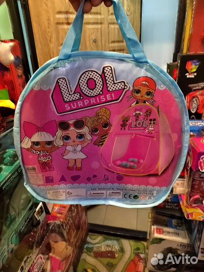 Детская игровая палатка кукла лол человек паук