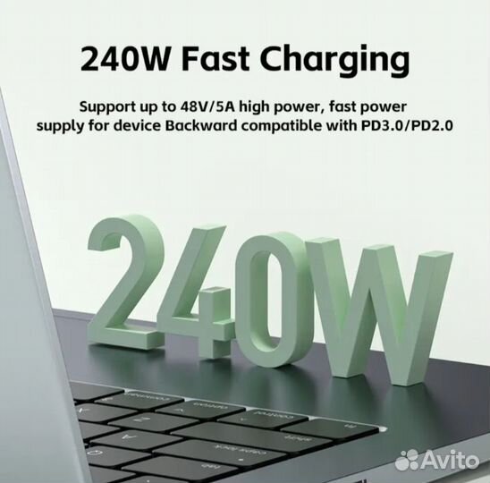 USB4 кабель 12.5см / 40Gbps - 8K - 240W