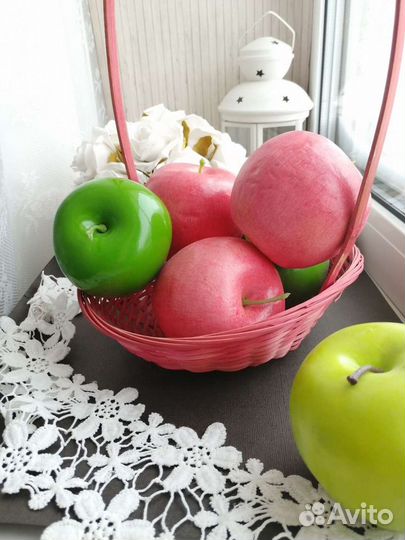 Искусственные фрукты. Яблоки. Муляж