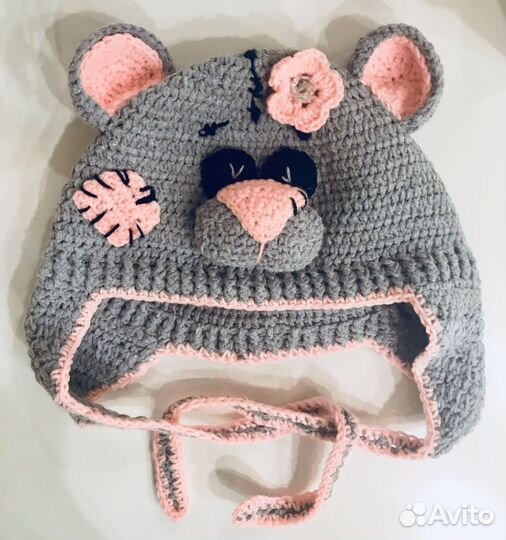 Шапка демисезонная для девочки новая