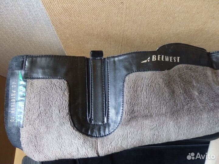 Сапоги высокие демисезонные 40 р-р. Велюр