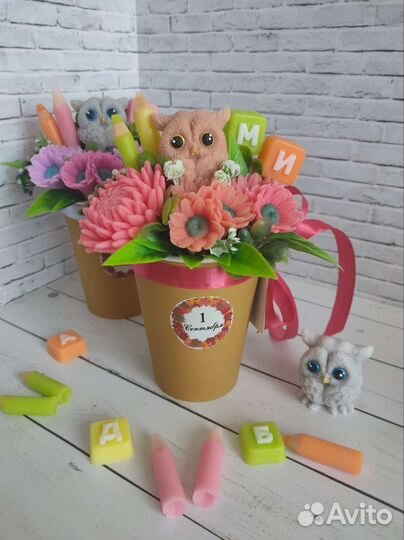 Букет из мыла учителю, воспитателю