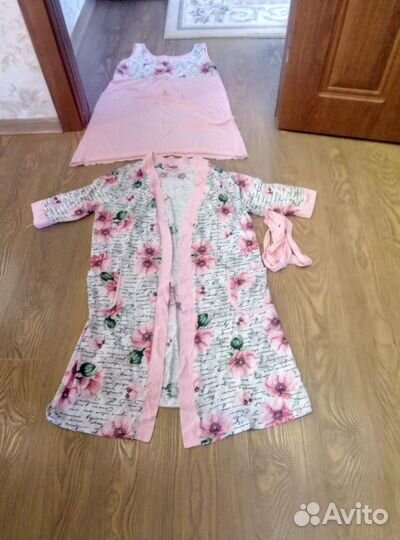 Халат с ночной сорочкой