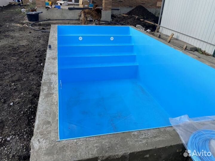 Бассейн из полипропилена 4м*3м*1,5м