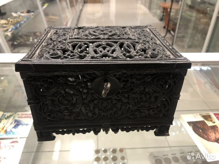 Шкатулка ажурная Касли 50годы