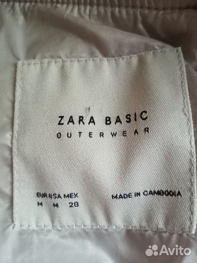 Пуховик осень-весна Zara, новые шапка и снуды