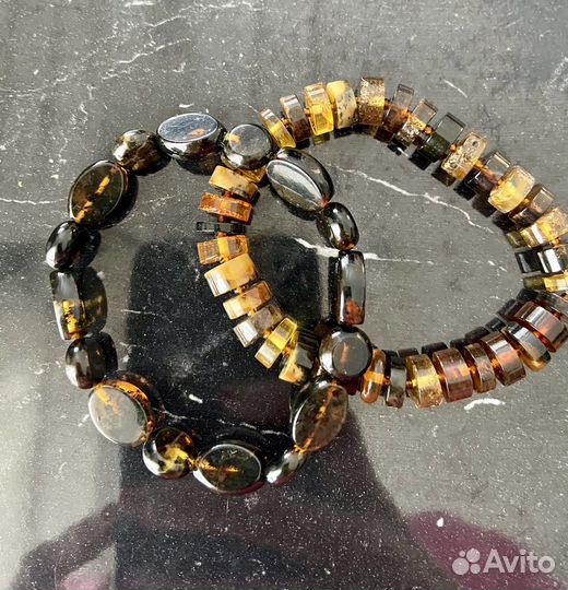 Браслет из натурального янтаря