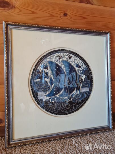 Картина из кожи