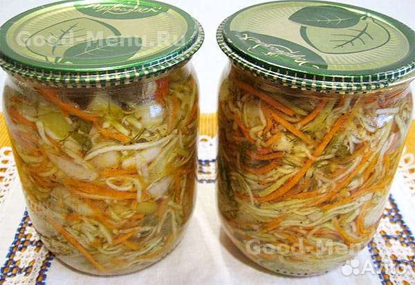 Кабачки по корейски в банках. лечо