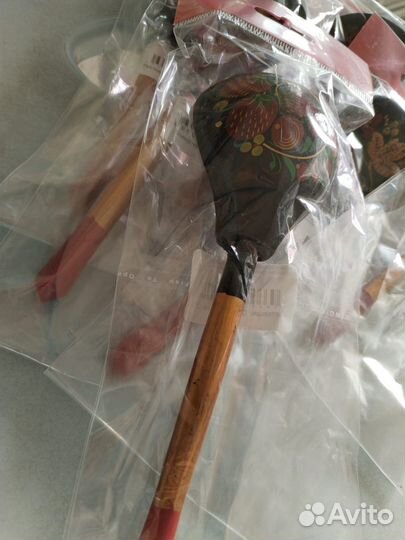 Деревянная ложка роспись хохломская (Новые)