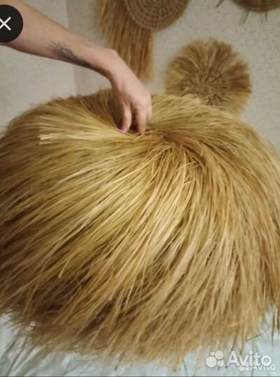 Абажур плетёный бали