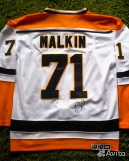 Хоккейная Майка с автографом Е Малкина
