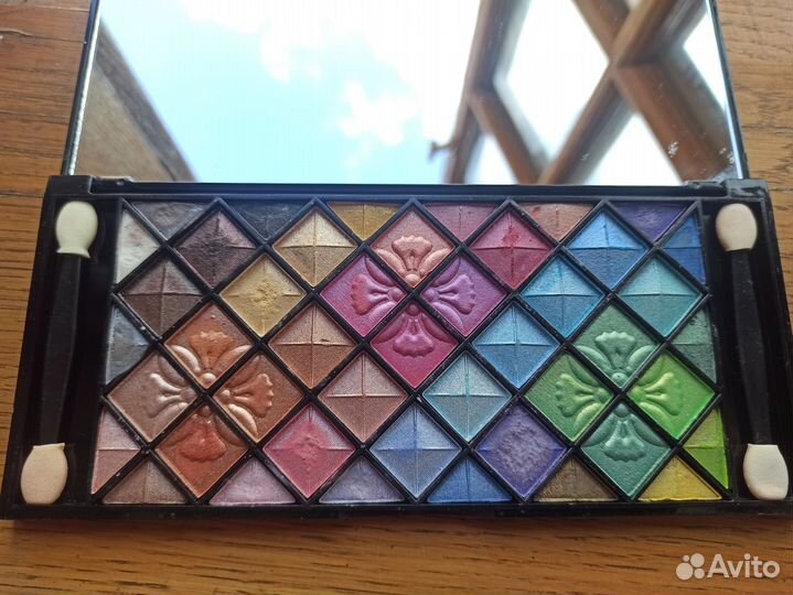 Набор кистей для макияжа +тени +контуринг