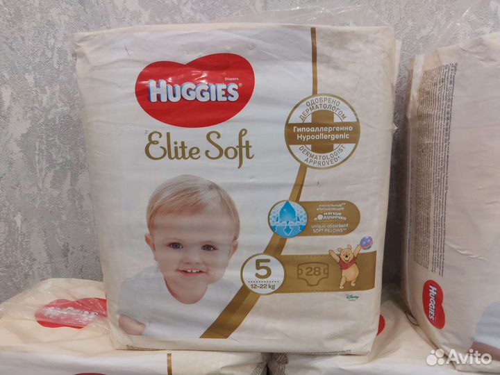 Подгузники хаггис elite soft 5