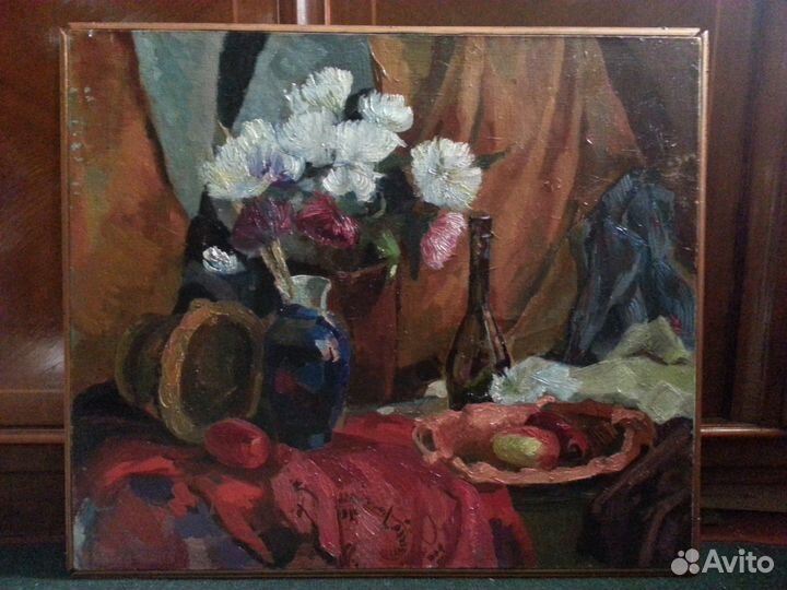 Картины:Джоконда, Хризантемы и др.1950-60 г.холст