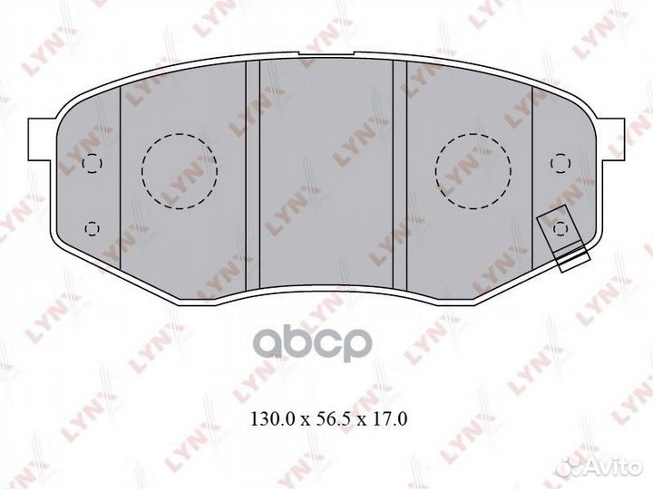 Колодки тормозные дисковые перед BD3624 LYN