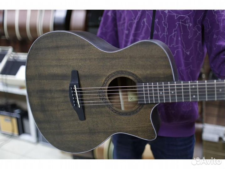 Shinobi H-12/BK акустическая гитара джамбо