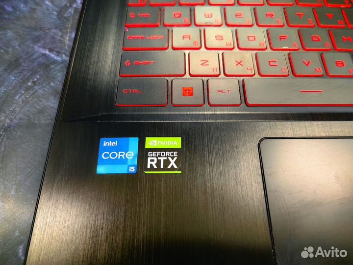 Игровой новый ноутбук MSI Intel i5 / RTX 3050 Ti